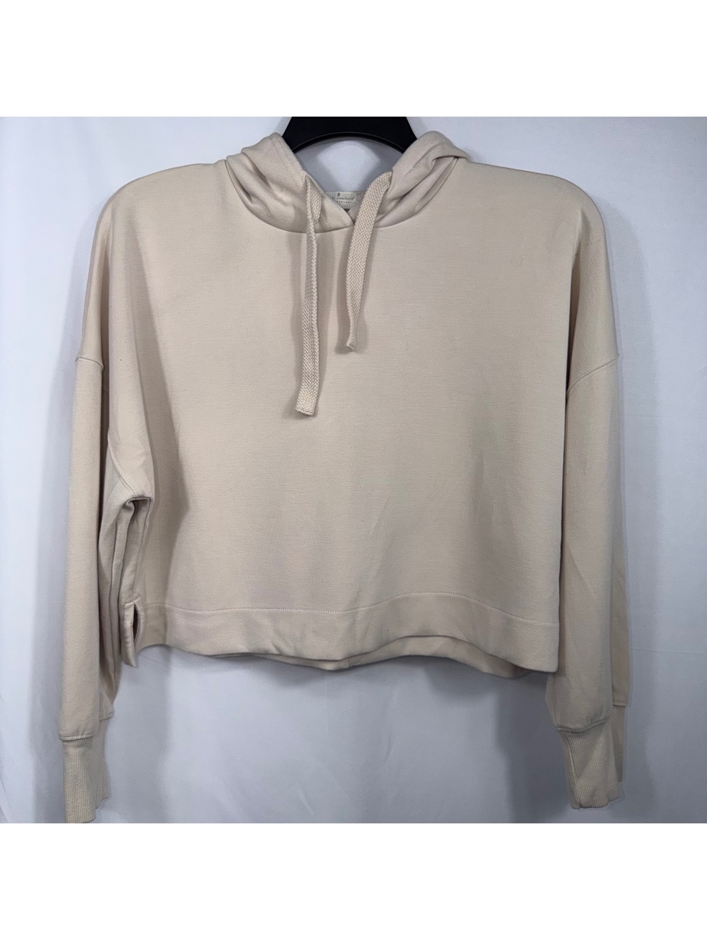 Simply Southern Small Beige Cropped Hoodie